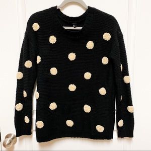 Forever 21 Polka Dot Knit Sweater Small